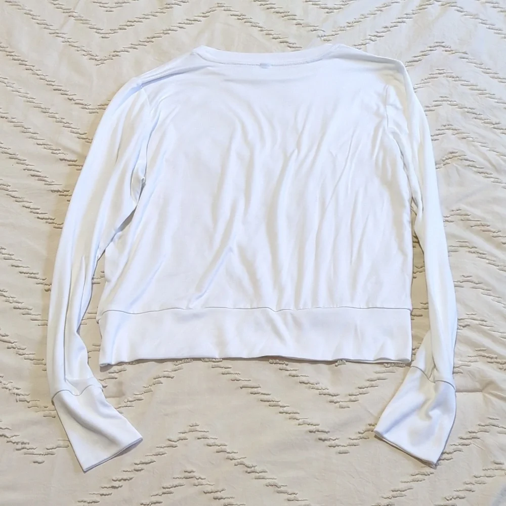 Vuori Women’s Daydream Crewneck White Top – Size S, Soft Lightweight Essential - Picture 2 of 7